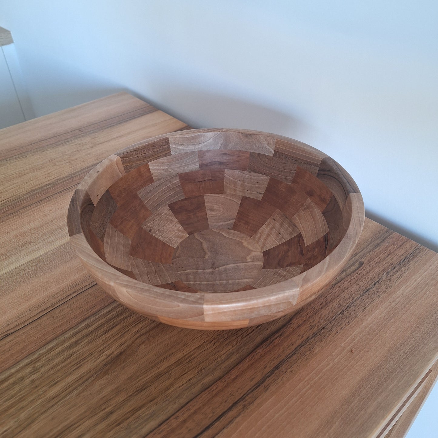 Pearwood and Walnut salad bowl