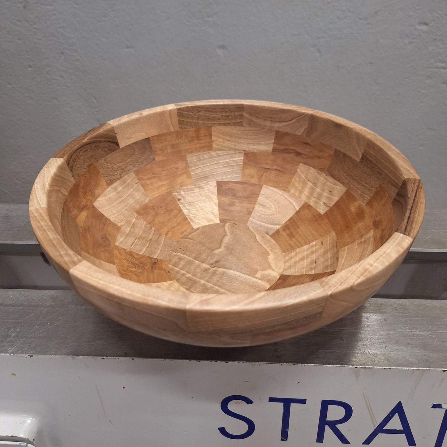 Pearwood and Walnut salad bowl