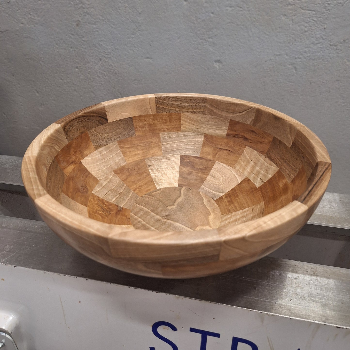 Pearwood and Walnut salad bowl