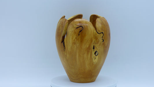 Natural Olive wood vase