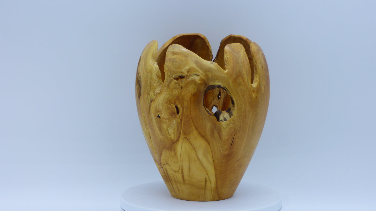 Natural Olive wood vase