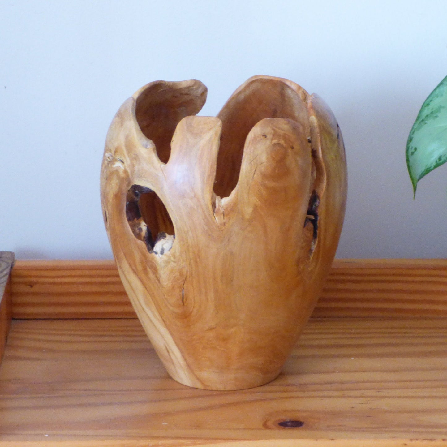 Natural Olive wood vase