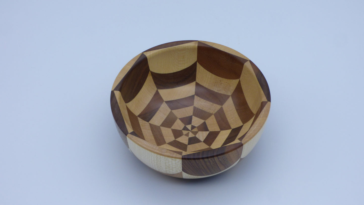 Walnut and mayple bowl