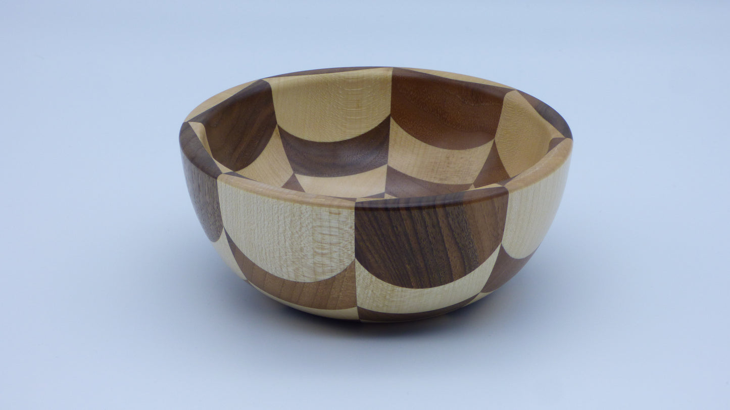 Walnut and mayple bowl