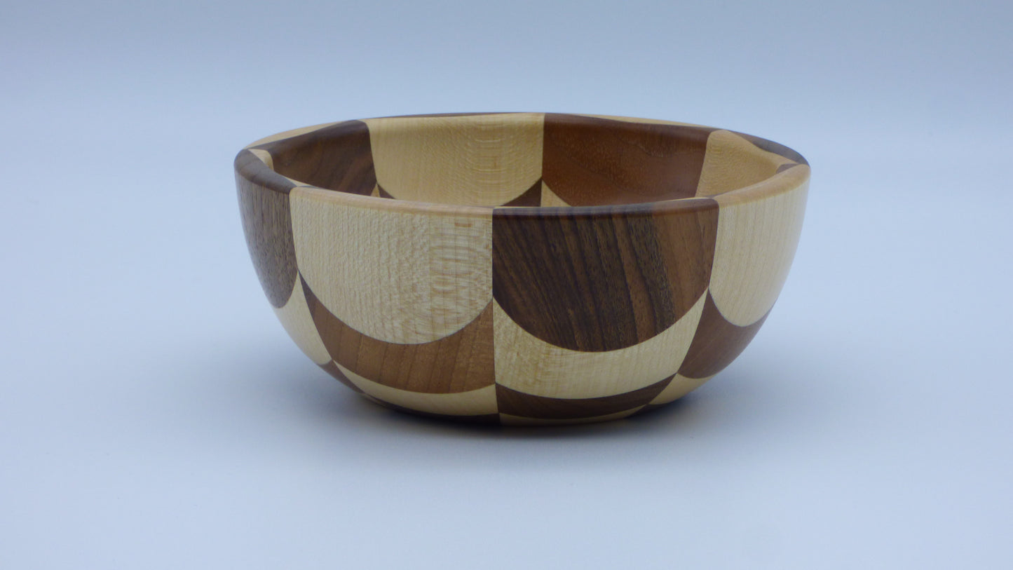 Walnut and mayple bowl